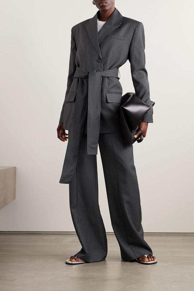GAUGE81 Zillah belted pinstriped wool blazer
