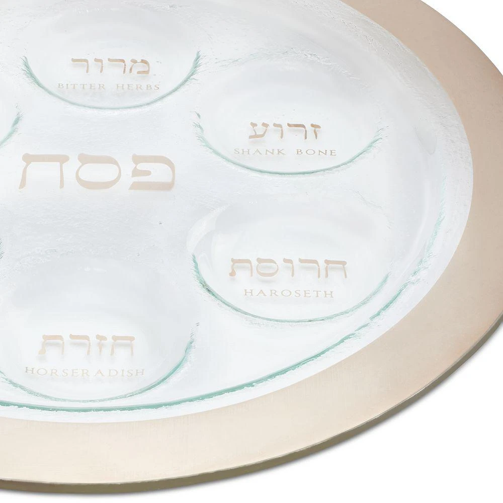 Annieglass Platinum Seder Plate 2