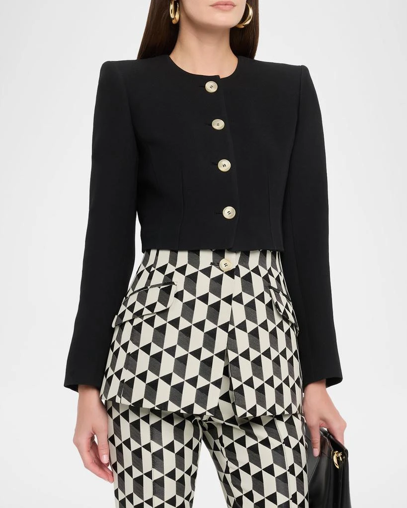Amir Taghi Laurel Geo Layered Single-Breasted Blazer 4