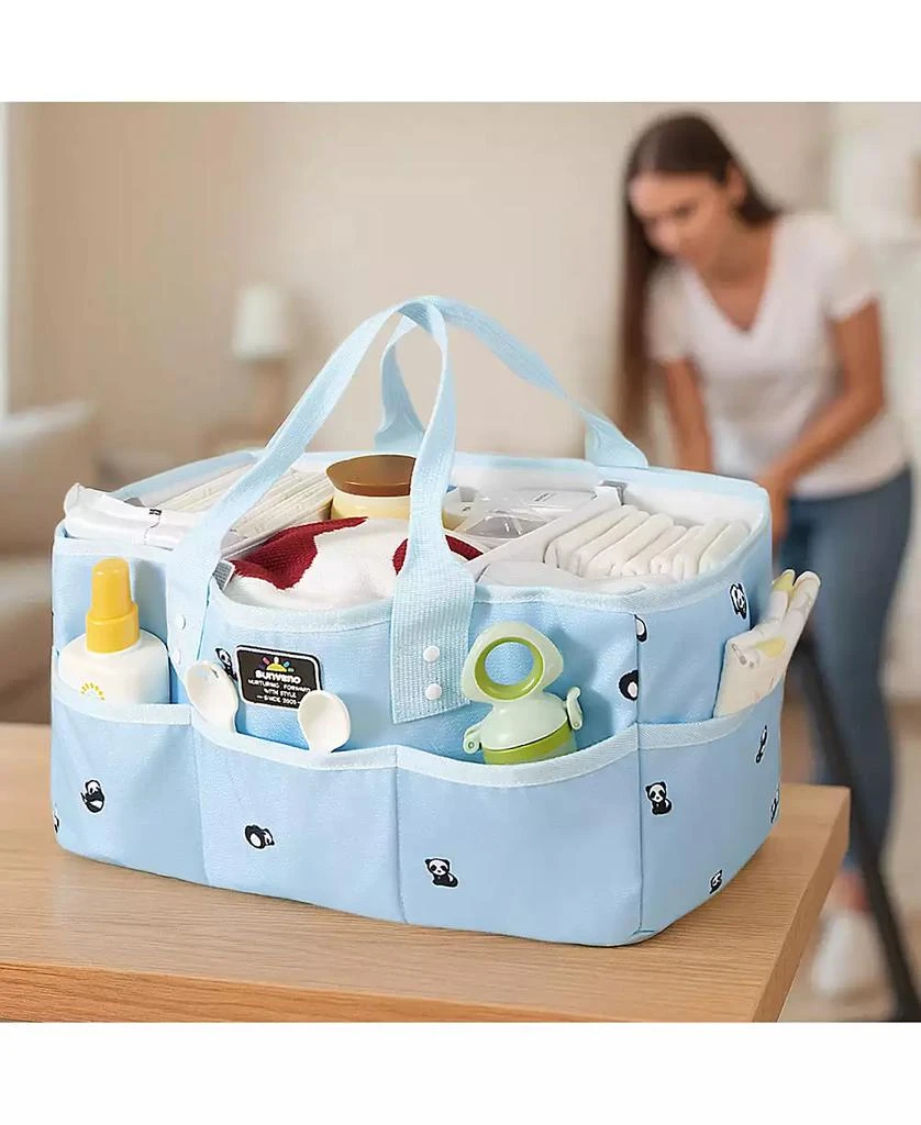 Sunveno Portable Diaper Caddy Organizer 8