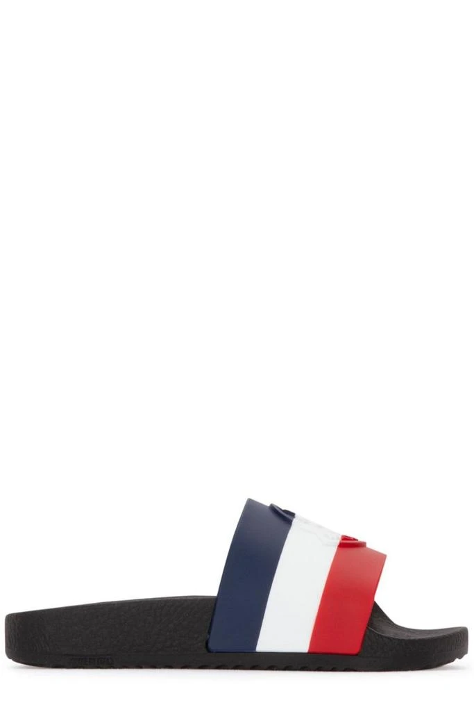 Moncler Moncler Enfant Basile Logo Embossed Slip-On Slides 1