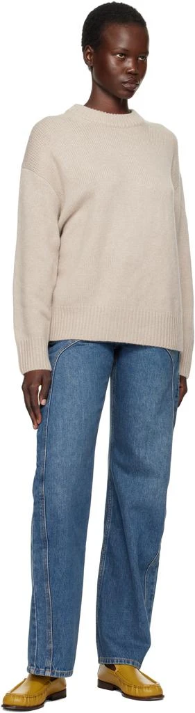 Lisa Yang Taupe Renske Sweater 4