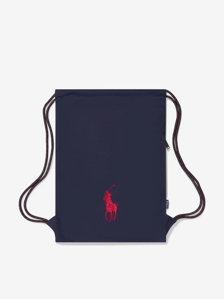 Ralph Lauren Ralph Lauren Kids Polo Canvas Drawstring Bag in Navy (49cm) 1