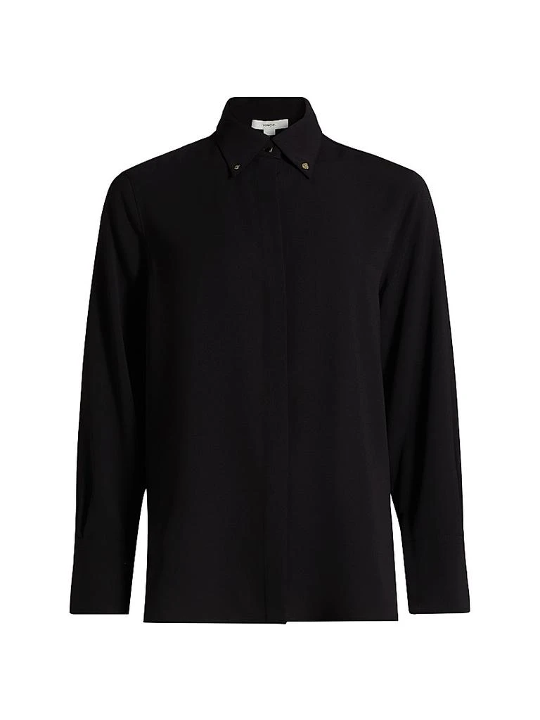 Vince Jewel-Collar Shirt 1
