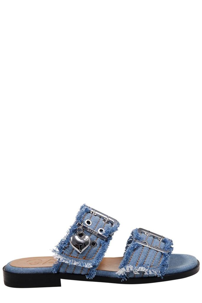 Ganni Ganni Feminine Buckle Two-Strap Sandals - Shoes