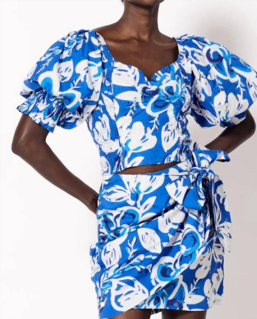 Cleobella Rayna Top In Azure