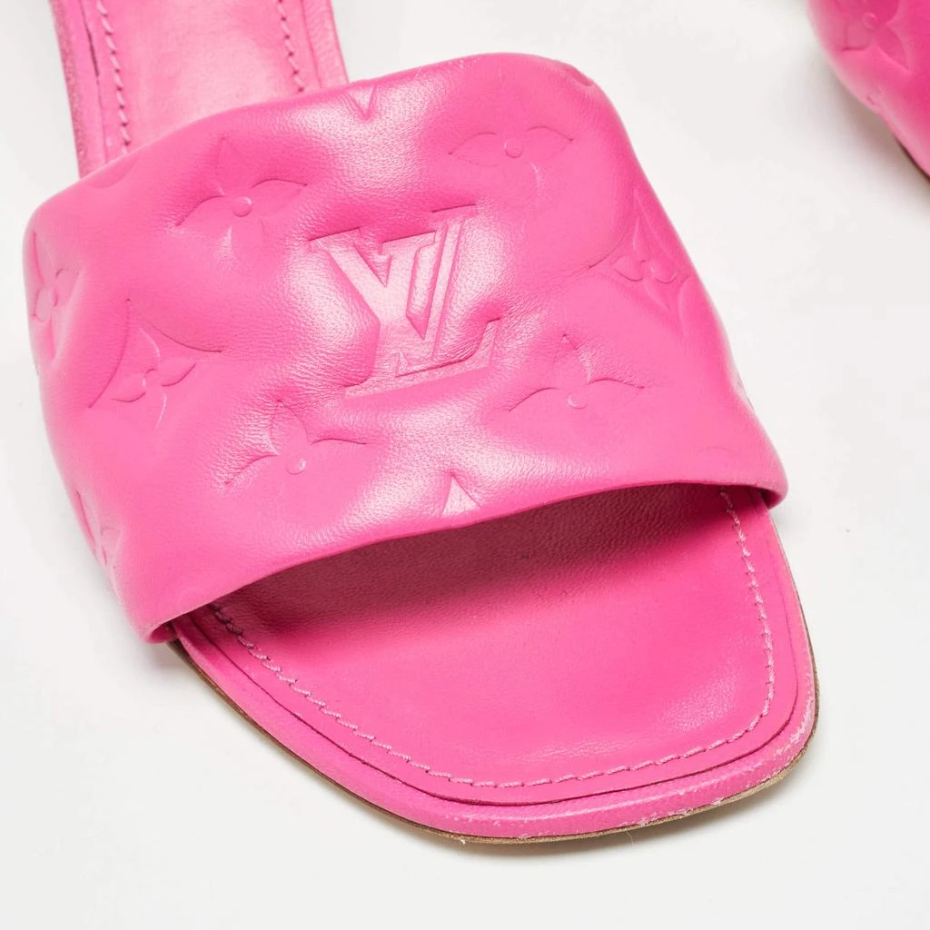 Louis Vuitton Louis Vuitton Pink Monogram Leather Revival Open Toe Slide Sandals Size 41 7