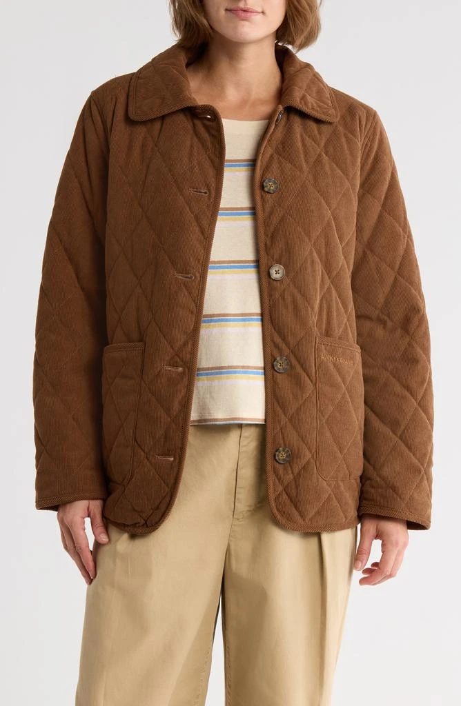 Lucky Brand Quilted Corduroy Barn Jacket