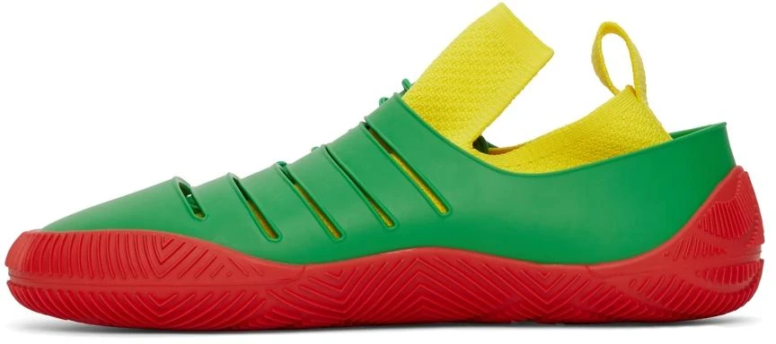 Bottega Veneta Green & Red Climber Sneakers 3