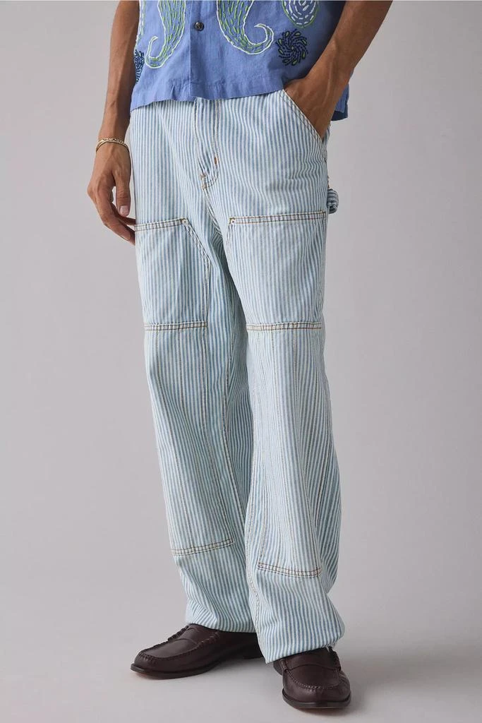 BDG BDG Hickory Stripe Baggy Skate Fit Double Knee Utility Jean 1