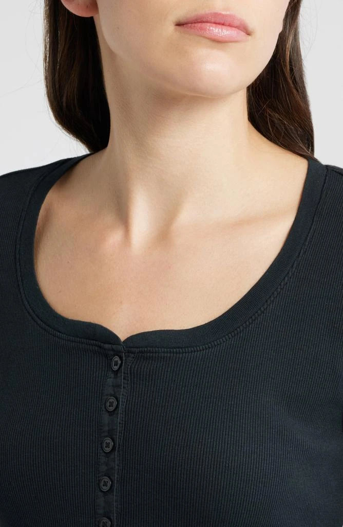 Treasure & Bond Scoop Neck Henley 4