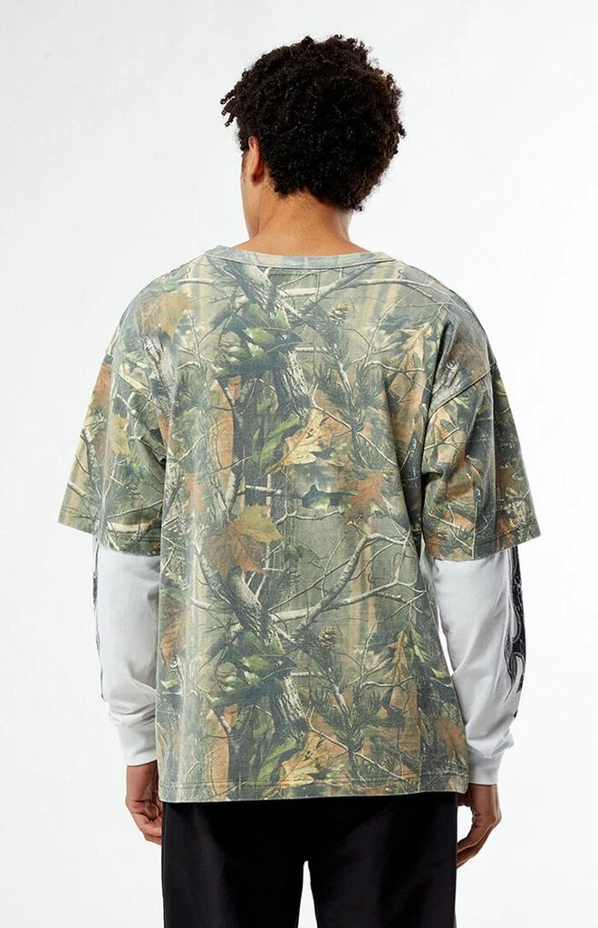 PacSun Camo LA Division 80 Layered Long Sleeve T-Shirt 3