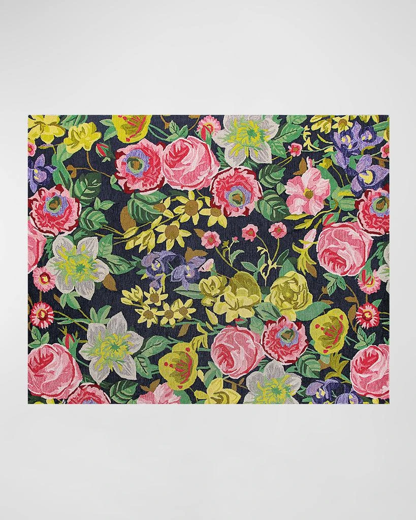 MacKenzie-Childs Midnight Floral Rug 1