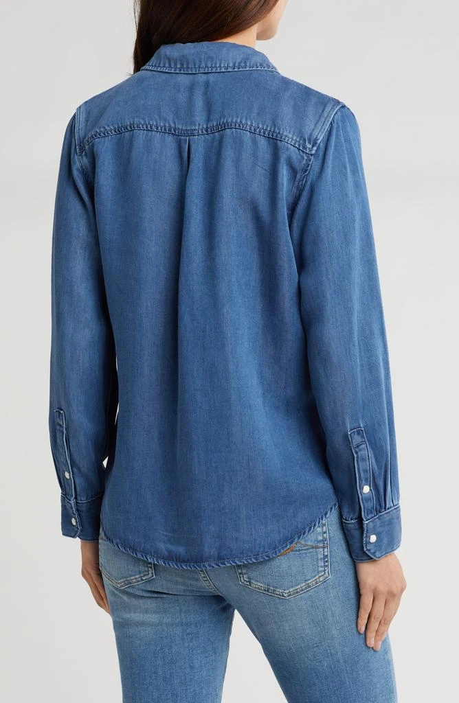 7 For All Mankind Squiggle Lyocell Button-Up Shirt 2