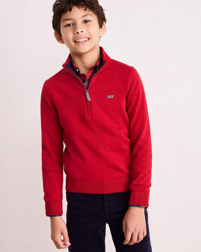 Vineyard Vines Boys' Boathouse Quarter Zip Sweater - Little Kid, Big Kid