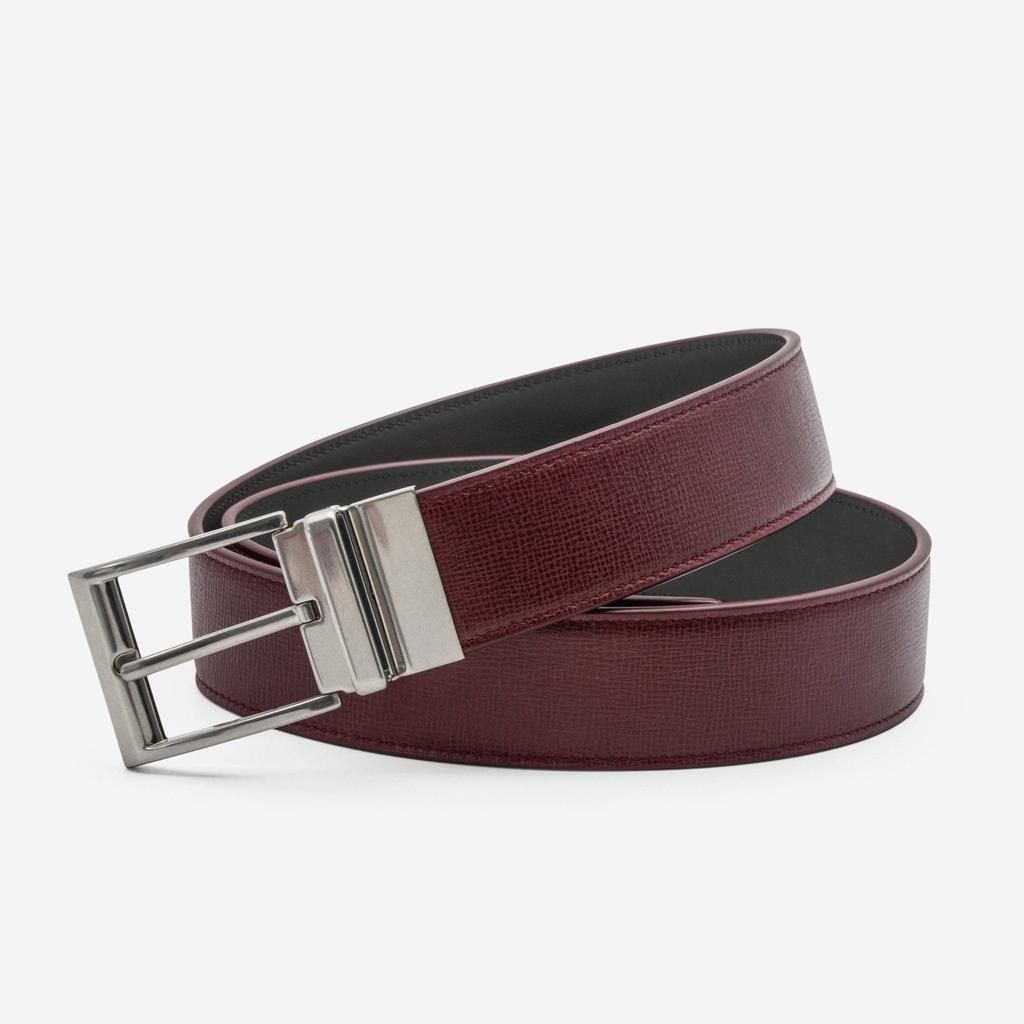 Bottega Veneta Bottega Veneta Maroon Leather Belt 609189-VMA85-6018-1