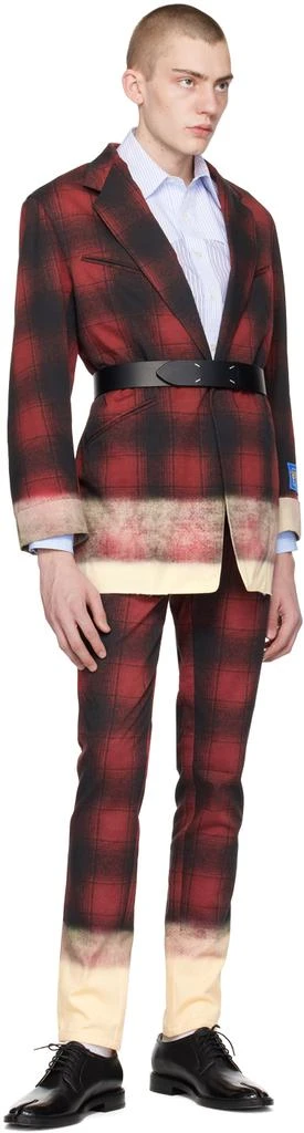 MAISON MARGIELA Black & Red Skinny Jeans 4