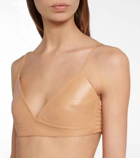 Zeynep Arçay Leather bralette 4