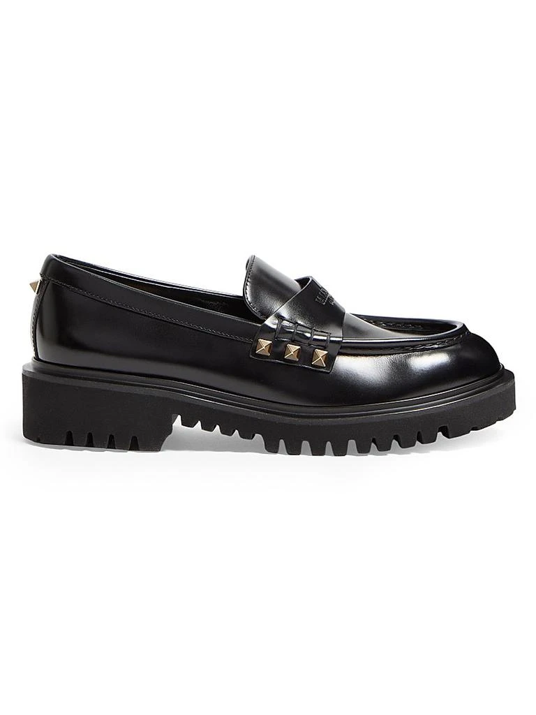 Valentino Rockstud Calfskin Loafers 1