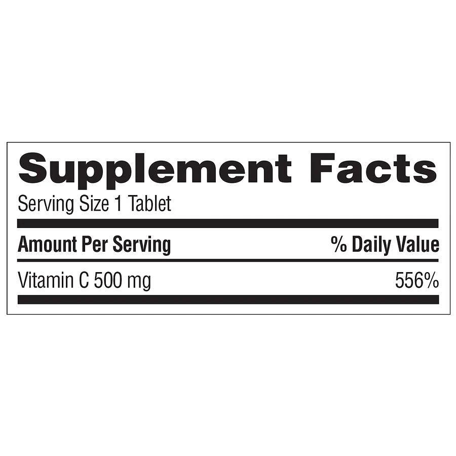Walgreens Vitamin C with Natural Rose Hips 500 mg Tablets (400 days) 4
