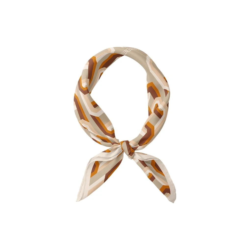 LePARMENTIER Paris Chain Motif Bandana Silk Scarf 3