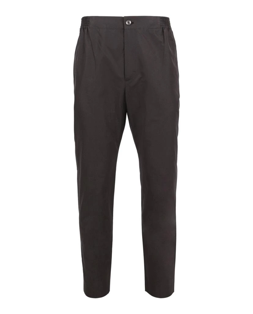 Gucci Label Cotton Poplin Trousers 1