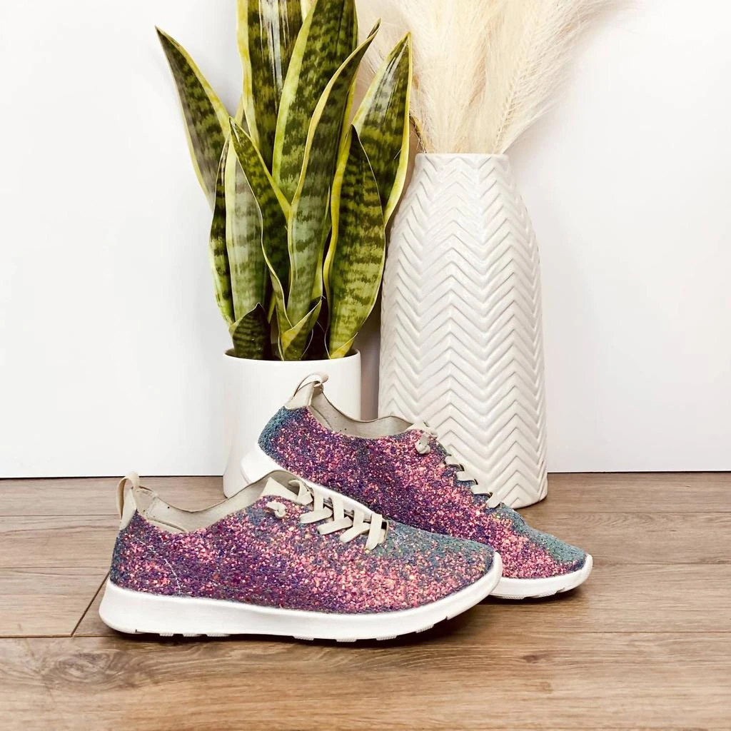 Not Rated Women's Mayo Glitter Sneakers 3