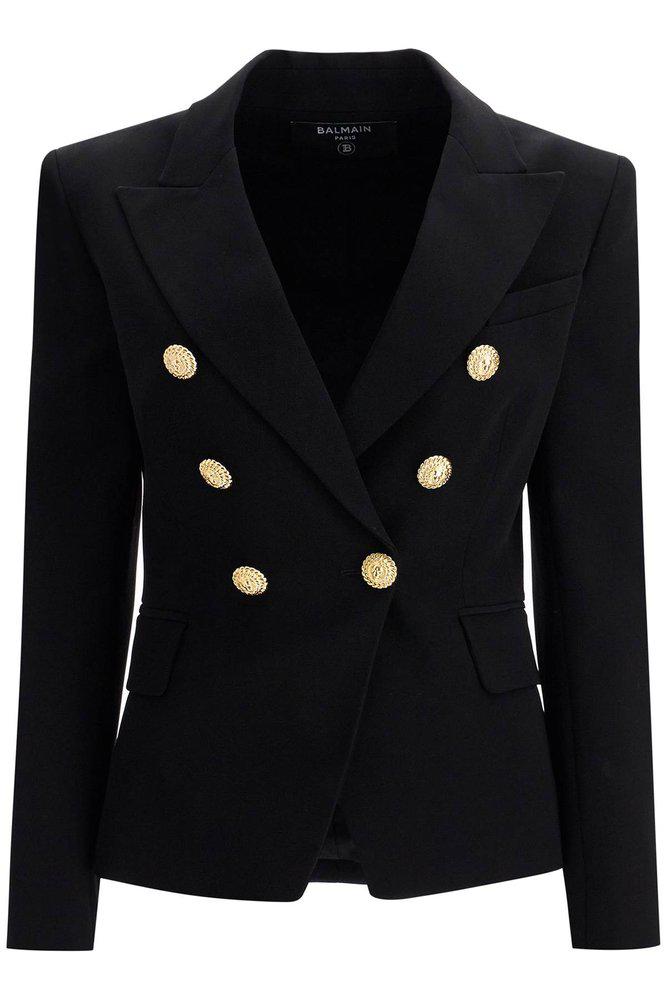 Balmain double breasted blazer best sale