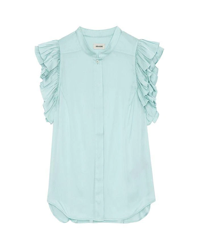 Zadig&Voltaire Tiza Ruffled Sleeve Top 4