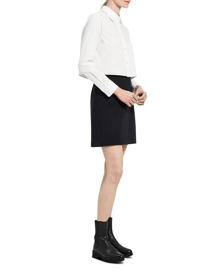 Theory Cropped Button Front Shirt 3