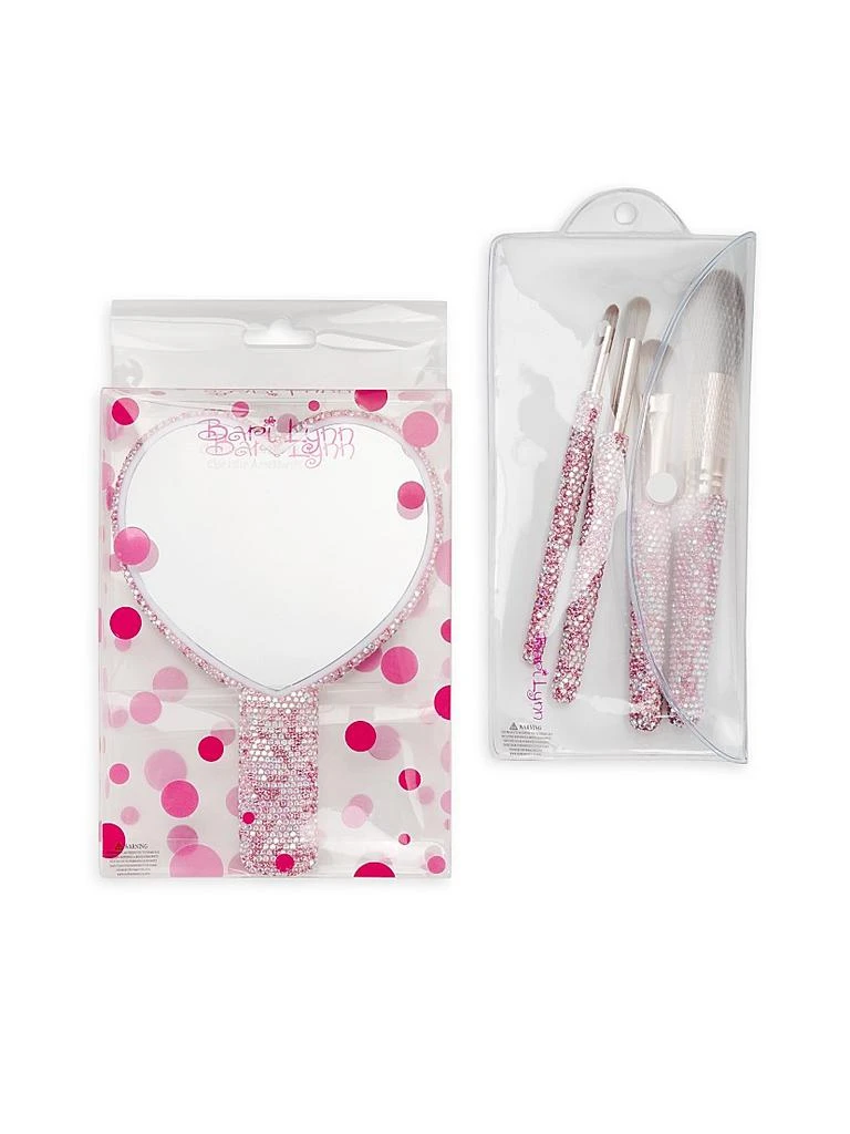 Bari Lynn Crystallized Makeup Brushes 
Mirror Set 3
