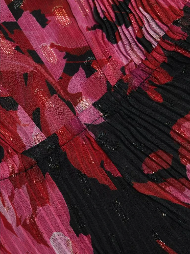 Milly Liv Floral Pleated Midi-Dress 7