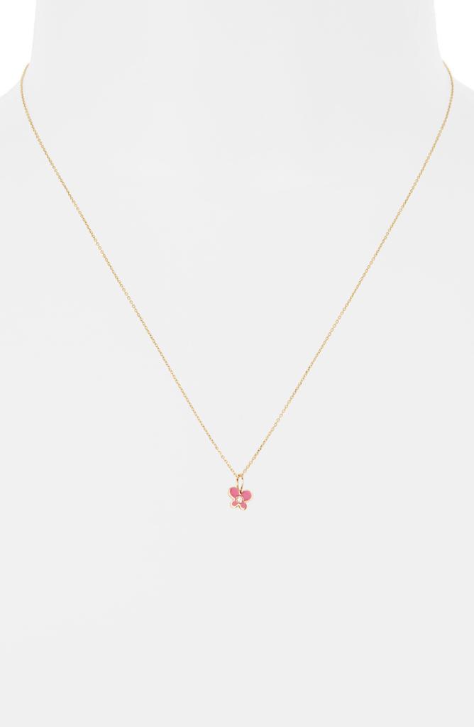 Bony Levy Icon 18K Gold Flower Pendant Necklace - 0.007 ctw