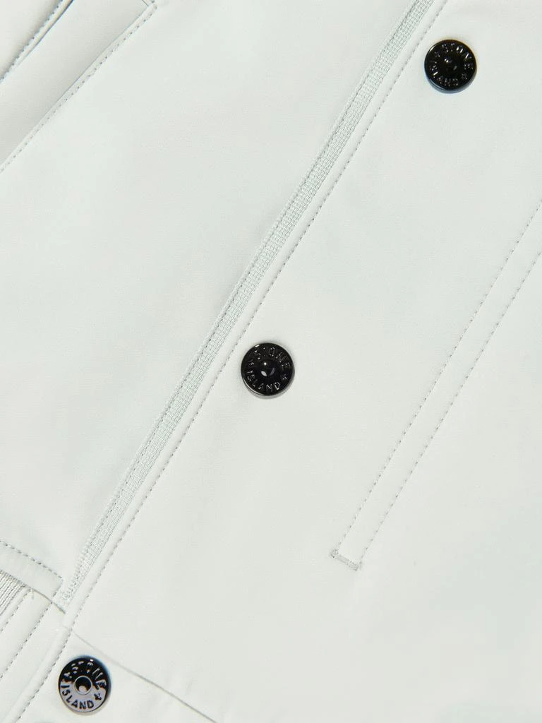 Stone Island Junior Stone Island Boy Hooded Bomber Jacket in Grey 4