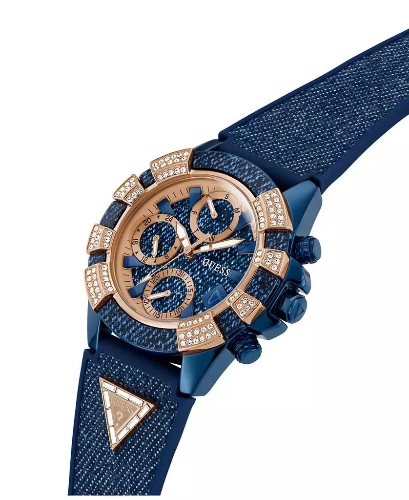 GUESS Women's Multi-Function Blue Denim/Silicone Watch 39mm 10