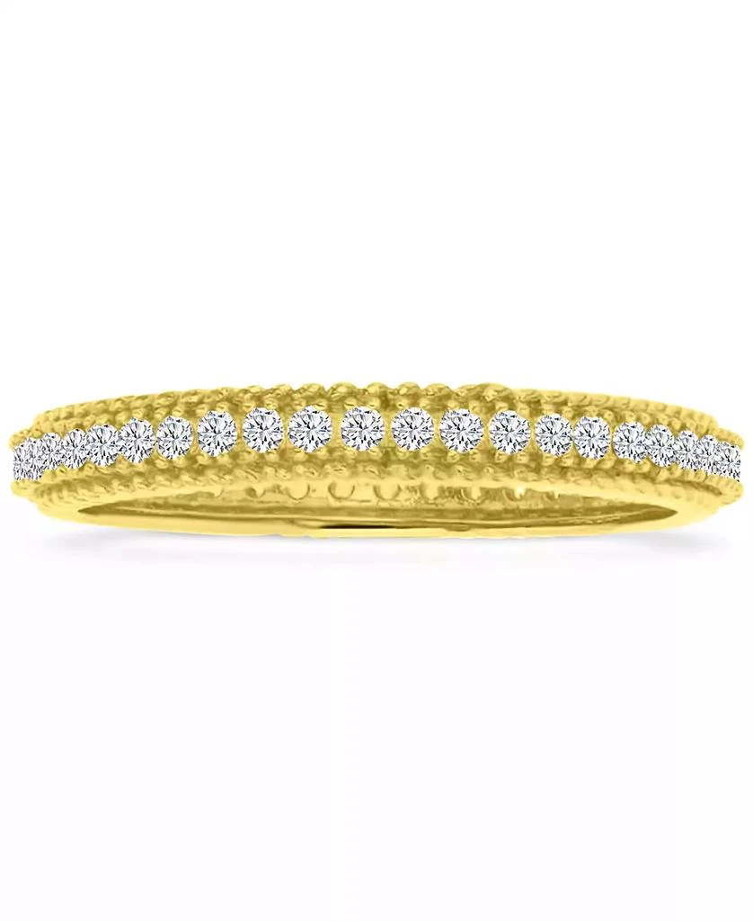 Macy
s Cubic Zirconia Band Ring (5/8 ct. t.w.) in 14k Gold over Sterling Silver