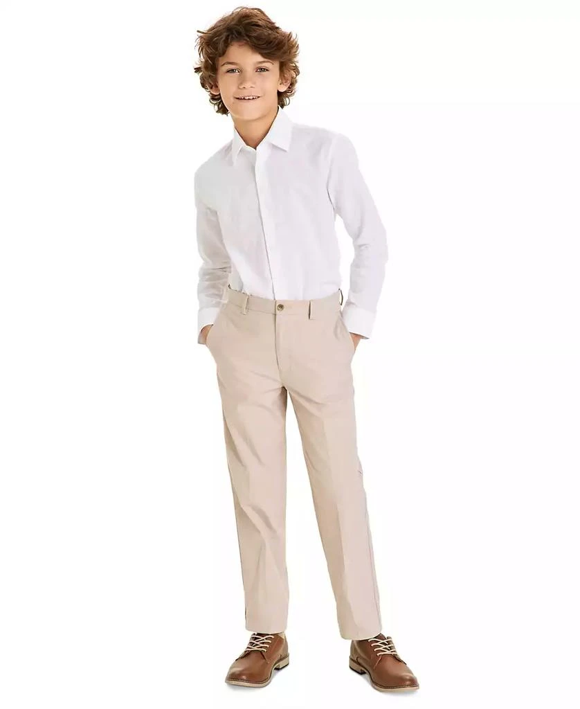 Michael Kors Big Boys Classic Fit Linen Dress Shirt 3