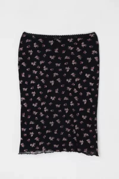 Urban Outfitters Vintage Y2k Printed Flower Midi Skirt 1