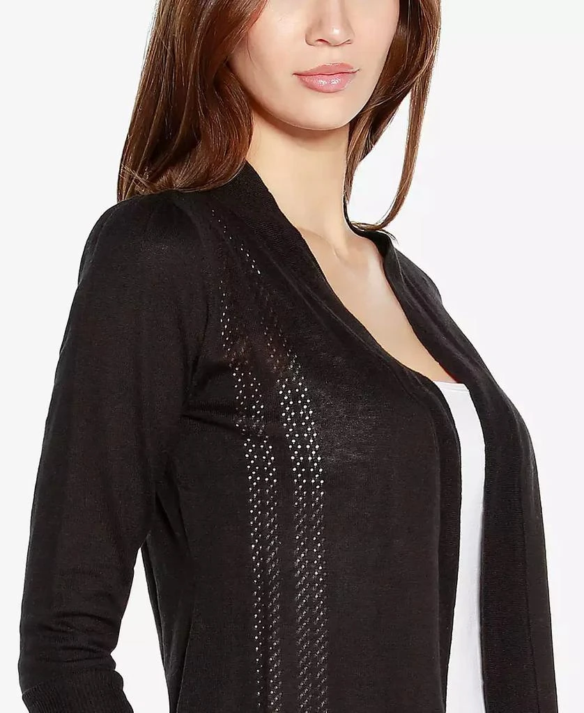 Belldini Women's 3/4 Sleeve Open Front Cardigan Sweater 4