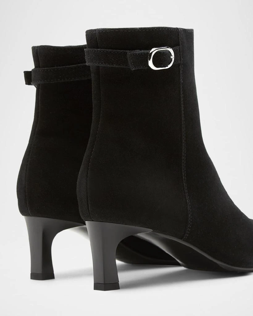 La Canadienne Arizona Suede Buckle Ankle Booties 4