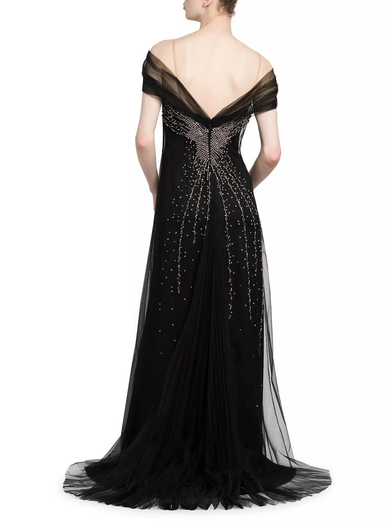 Alberta Ferretti Beaded Tulle Gown 5