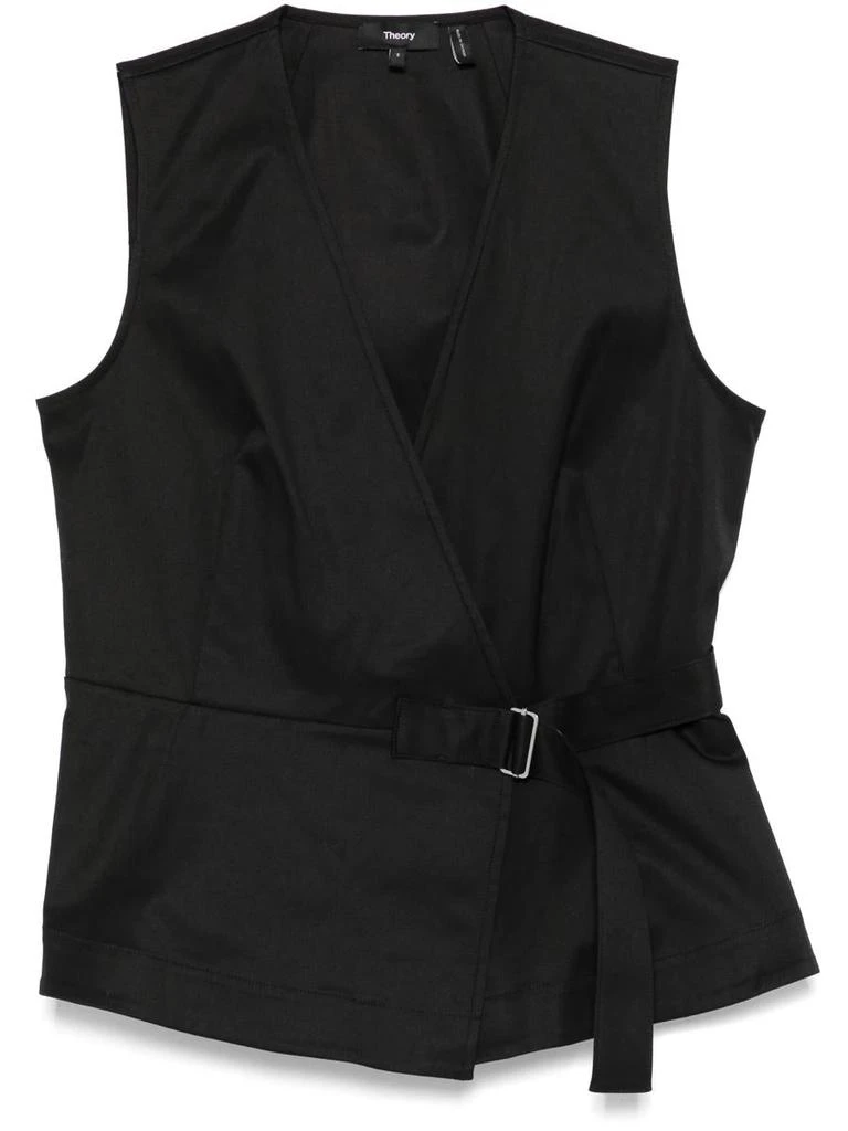 Theory Theory Sl V Wrap Top.Cotton Clothing 1
