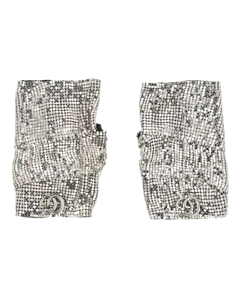 Gucci Double G Mesh Fingerless Gloves 1