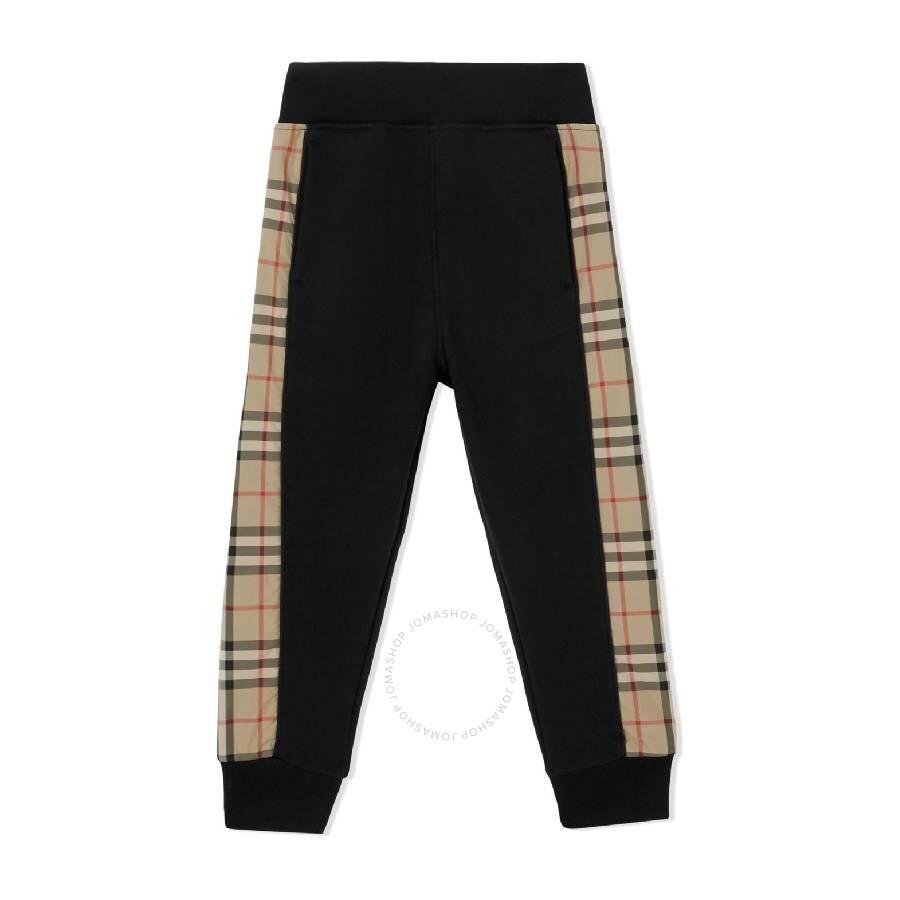 Burberry Check trim stretch jersey leggings - Joggers