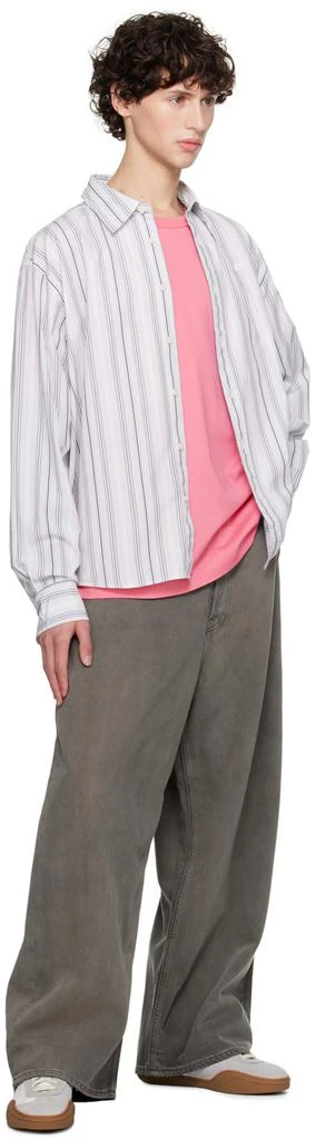 Acne Studios Gray Stripe Shirt 4
