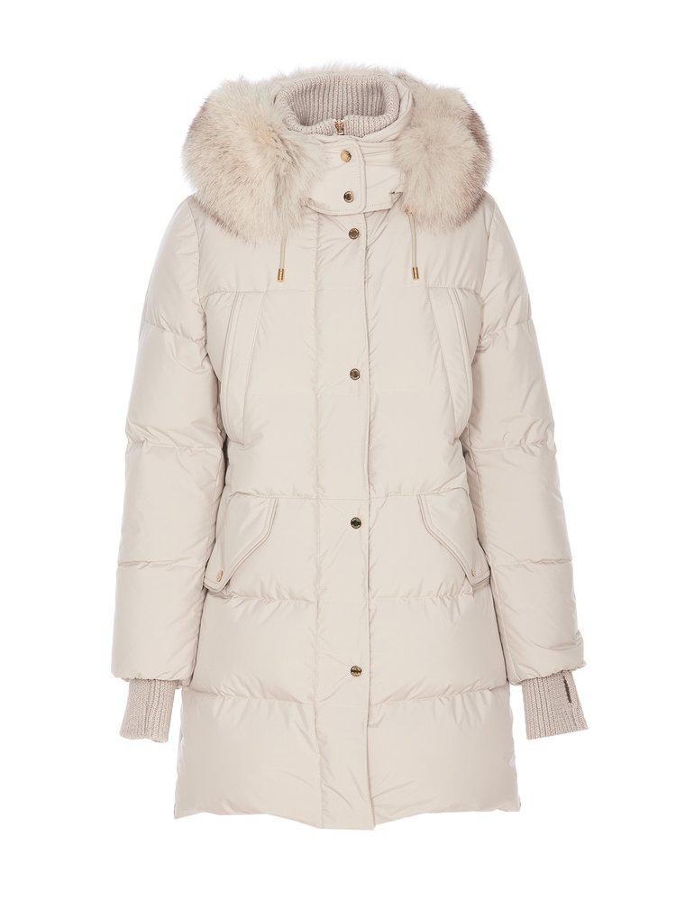 Moorer Moorer Talassa-Stp Hooded Down Jacket Beige IT42 - Women's Jackets -  Free Shipping - BeyondStyle