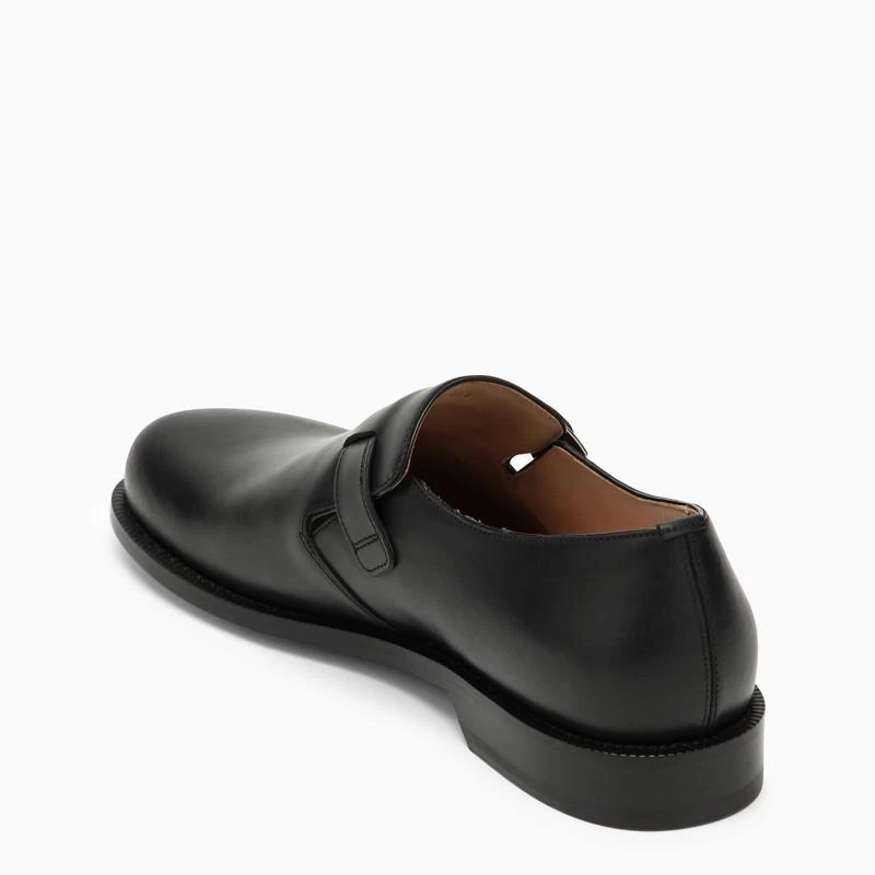 Loewe Campo black calfskin derby with buckle 4