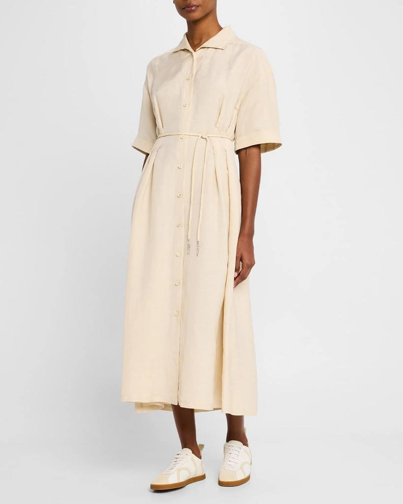 FABIANA FILIPPI Pintuck Chain-Trim Midi Shirtdress 4