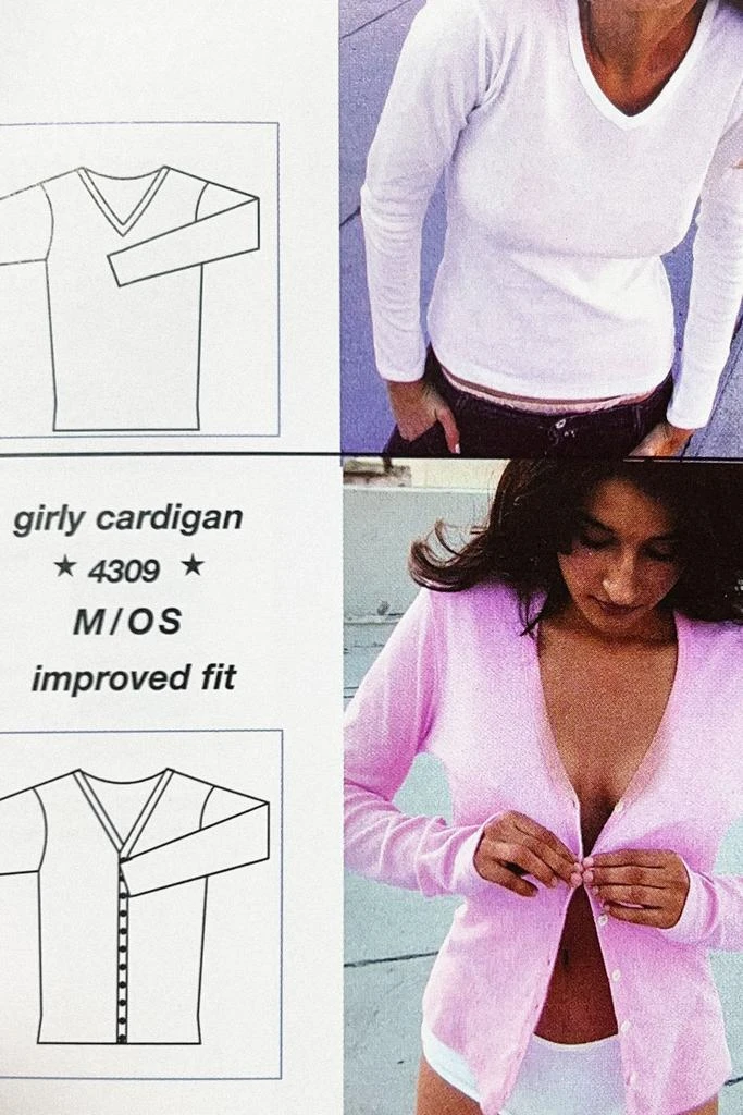 Los Angeles Apparel FR0114 - Flex Rib V Neck Button Up Top 2