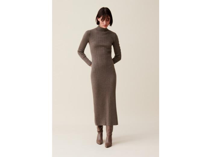 Claudie Pierlot Robe maille col montant